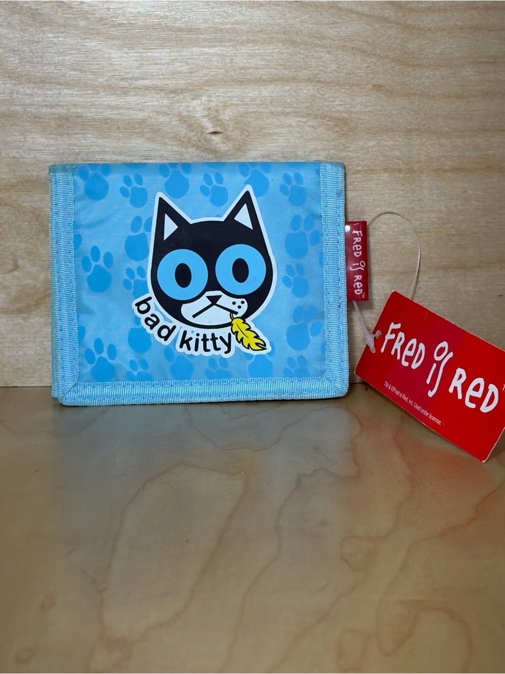 Fred Is Red Bad Kitty Wallet – NWT – Cat & Bee Theme Graphic Clutch Purse